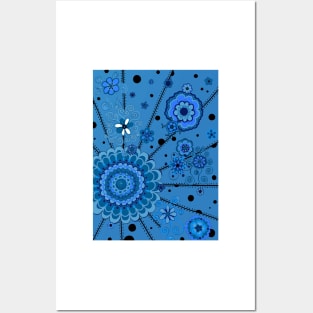 Mandala -- BLUUUUUUE Posters and Art